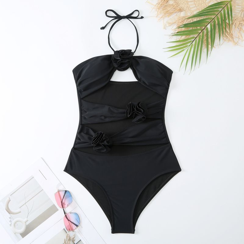 Maillot de bain trois pièces haute couture pour femme avec jupe portefeuille, ensemble de maillot de bain rétro sexy_voghion.com