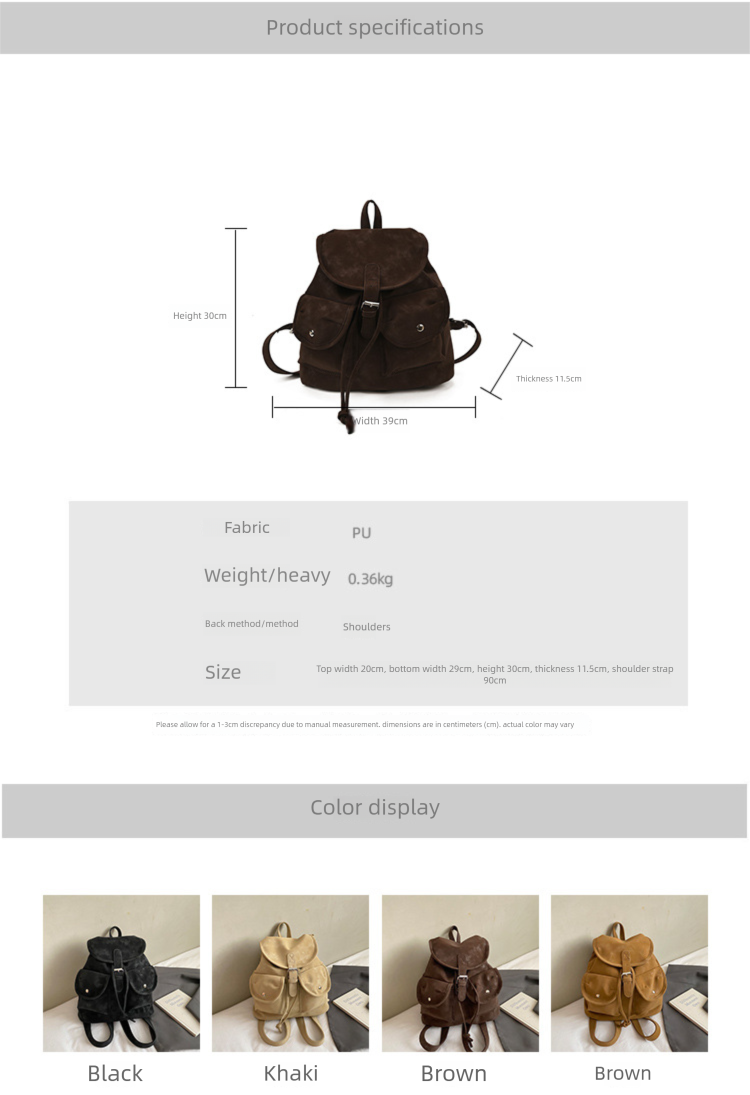 Sac à dos en velours de peau de cerf de haute qualité, nouveau sac à dos de voyage décontracté et tendance pour femme_voghion.com