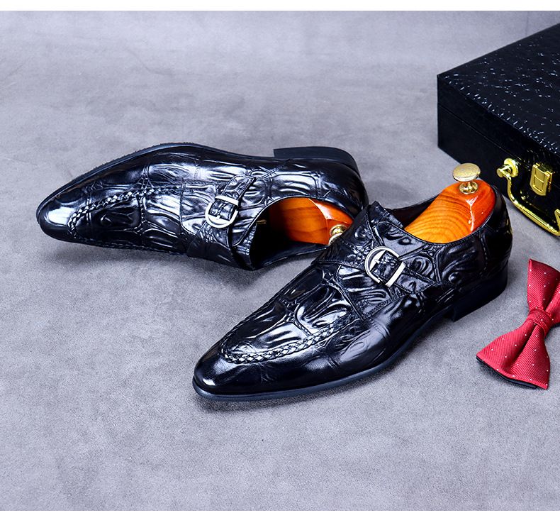 Sivri uçlu erkek ayakkabıları iş deri ayakkabıları Brock retro beyefendi dış ticaret bir nesil erkek deri deri ayakkabıları_voghion.com