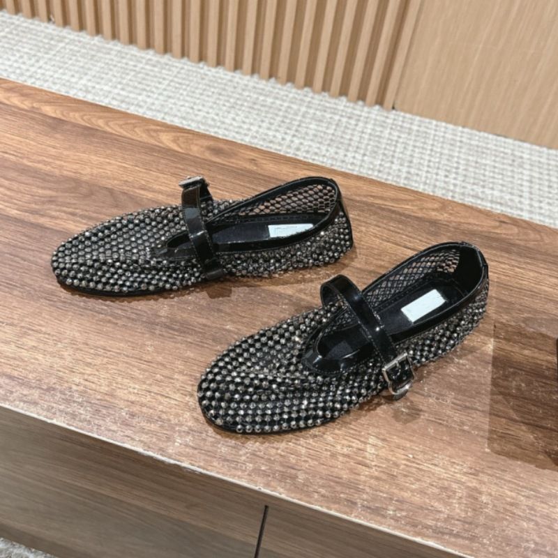 2024 Summer Nei Waasser Diamant Een Knäppchen Flaach Buedem Lach Lazy fir Dammen Casual Versatile Single Schong_voghion.com