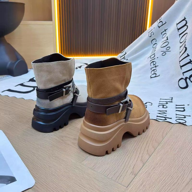 Multi-Functional Women's Martin Boots 2025 New Durable Wide-Toe Short Boots Thick Sole_voghion.com