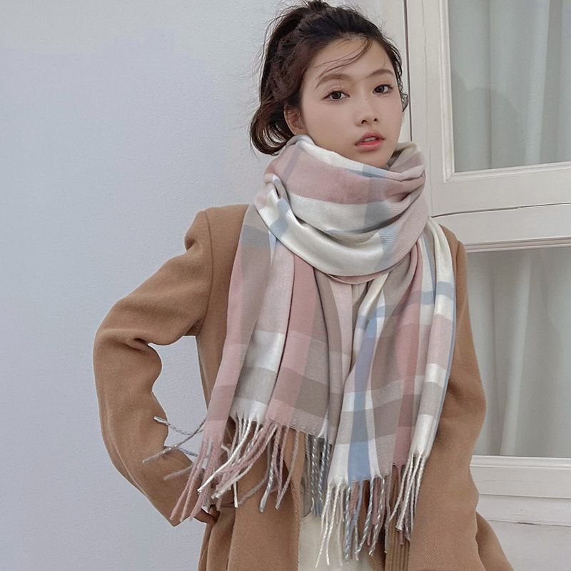 Scarf women's winter Korean version versatie autumn new high-end feeing paid scarf thickened warm student coupe_voghion.com