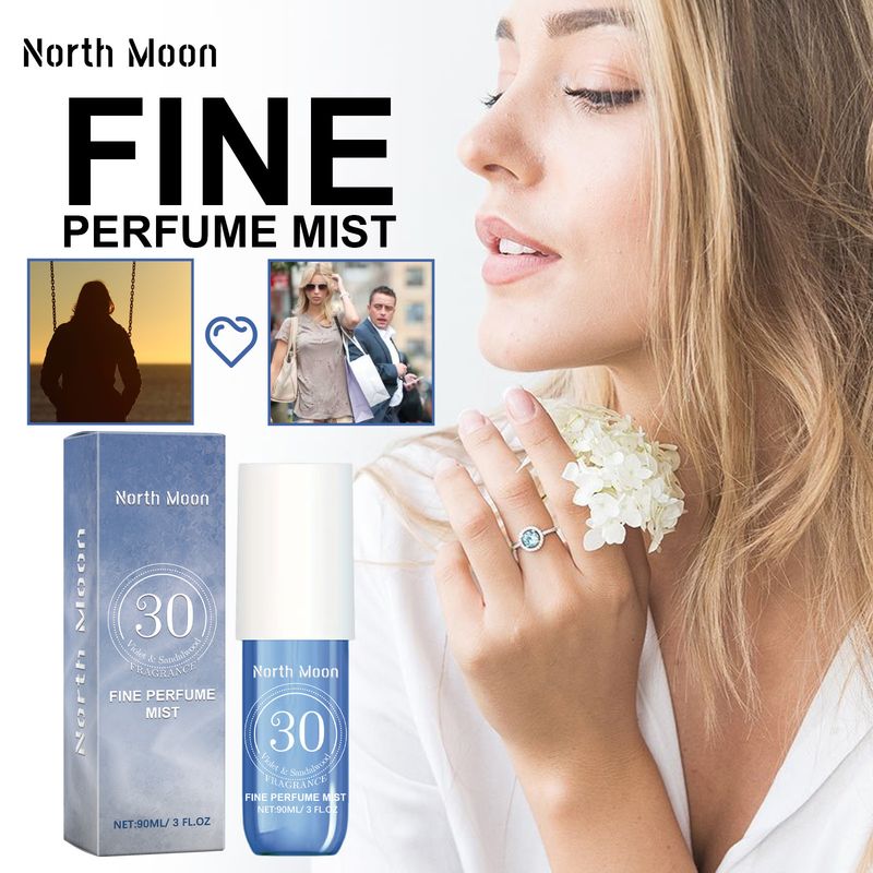 North Moon Violet spray Fresh Light fül mögötti csukló tartós illat Charm parfüm_voghion.com