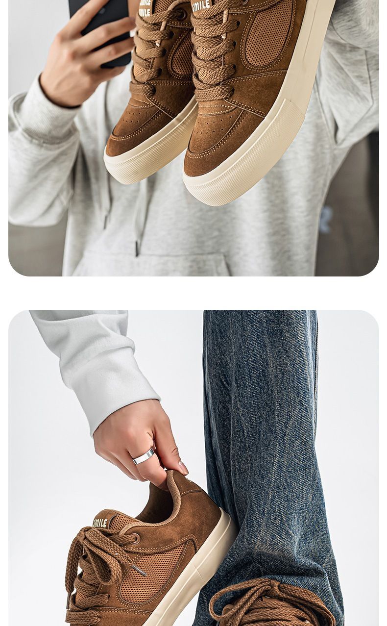 Herren Casual Sneakers Low-Top Atmungsaktive Mode Sportschuhe für den Alltag_voghion.com