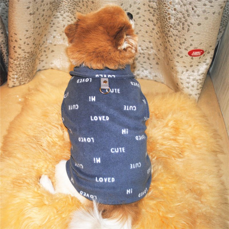 Abbigliamento per animali domestici diretto dalla fabbrica, per cani, autunno e inverno, in pile polare, fibbia di trazione, 27 colori brevettati, saranno oggetto di indagine_voghion.com