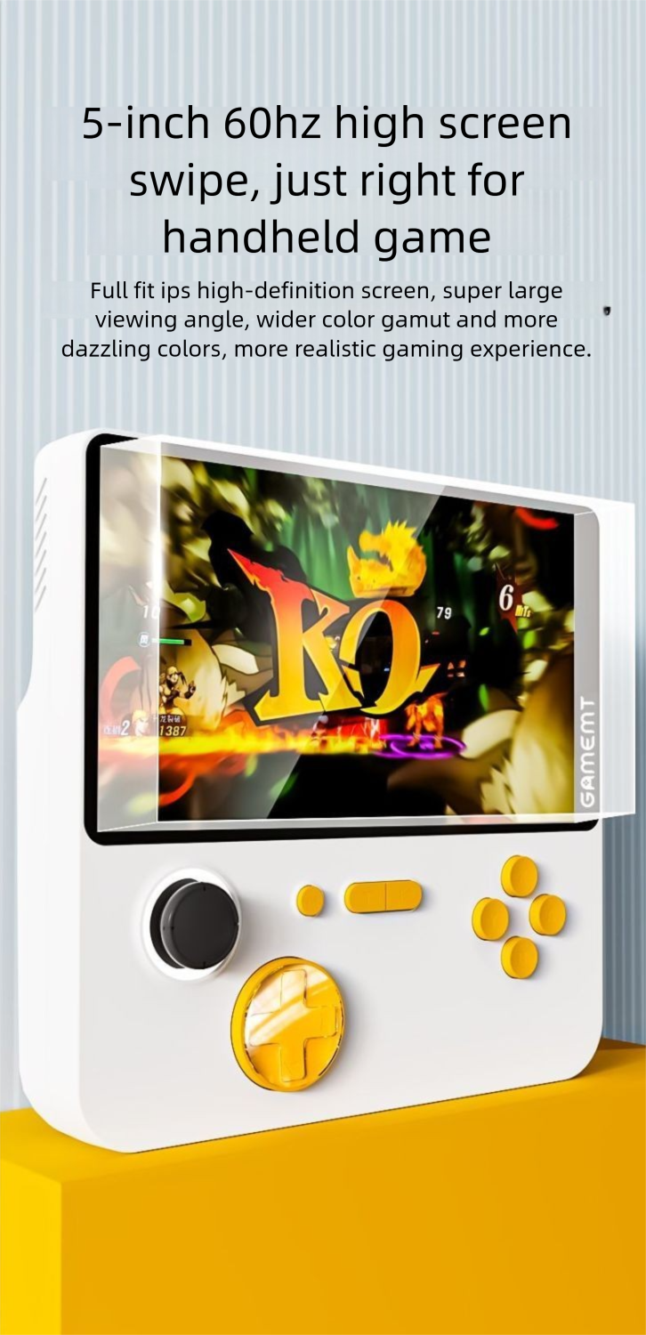 2024 Neue Jelly Handheld-Spielekonsole, 5 Zoll großer Bildschirm, anschließbar an TV, klassischer Retro-Contra, zwei Spieler_voghion.com