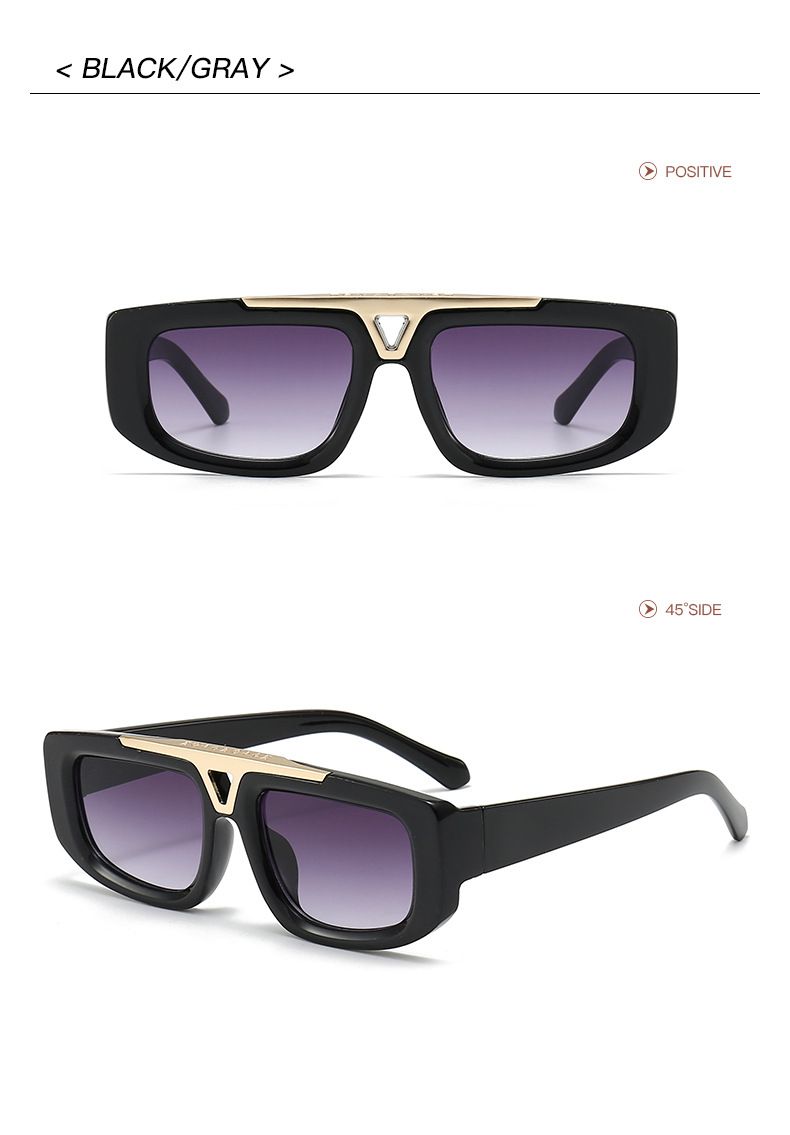 Uued naiste moetrendid, vaba aja veetmise pühadepäevased ruudukujulised päikeseprillid 8835_voghion.com