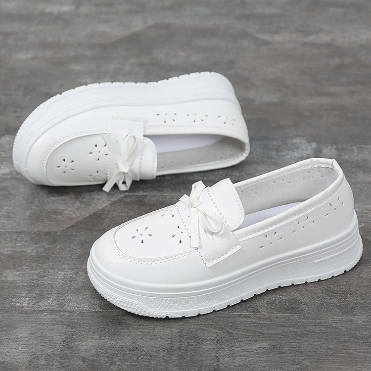Krankenhaus-Krankenschwesterschuhe, weiche Sohle, atmungsaktiv, keine müden Füße, Damen-Sandalen, Arbeitsschuhe, weiße Schuhe_voghion.com