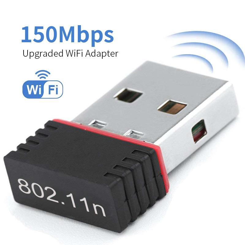 Mini USB Wireless Receiver Dongle Network Card External RTL8188 WiFi 6 Adapter 802.11n Antenna 150Mbps For PC Computer_voghion.com