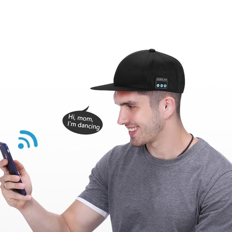 Vanjske bežične slušalice, šešir, bejzbol s kapom, glazbeni zvučnik, Bluetooth mikrofon, handsfree slušalice za trčanje_voghion.com