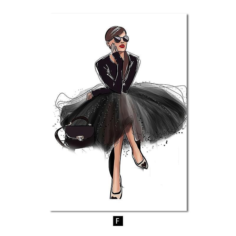 Canvas Core Fashion Perfume Bag Beauty Hanging Modern Home High-end Decorative Painting_voghion.com