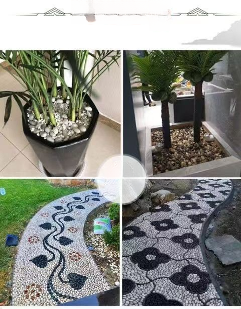 Ciottoli colorati di qualità premium per l'architettura del giardino, il cortile, la decorazione del balcone, la pavimentazione del sentiero, l'acquario e_voghion.com