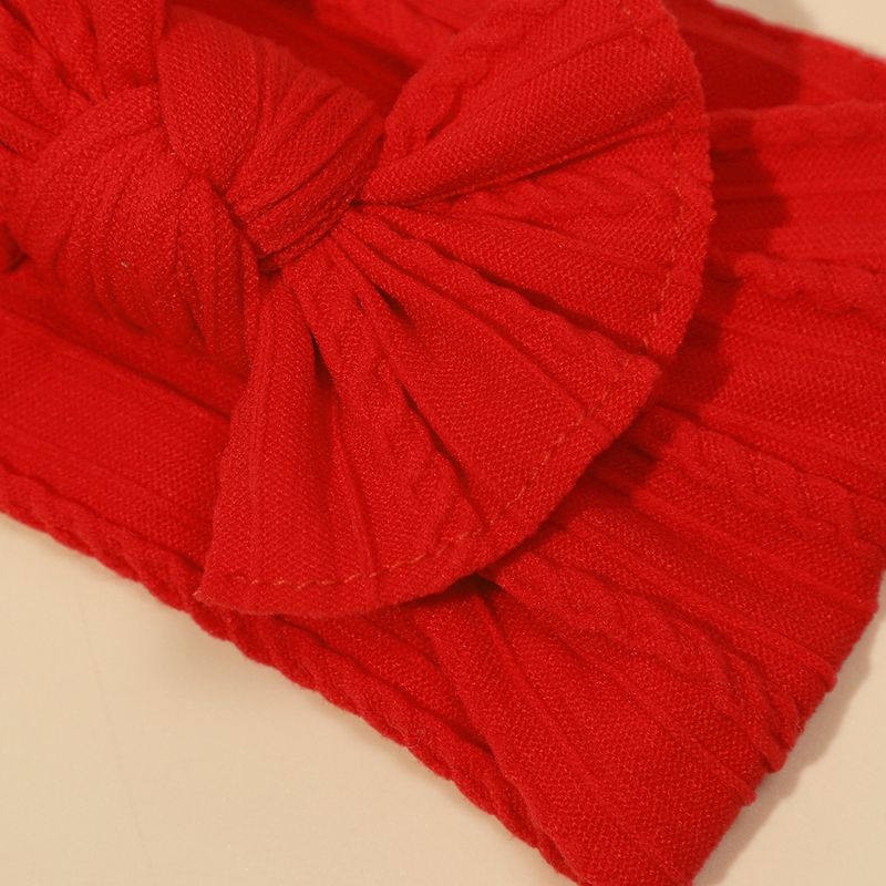 Hot Selling Baby Hair Band Wide Edge Elastic Bow Headband Cute Solid Color Headwear Children's Hair Band Fontanelle Headband_voghion.com