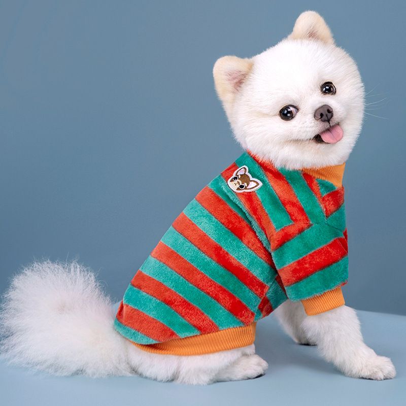 Autumn Winter New Multi-color Hooded Clothing Thickened Plush Jacket Casual Style Cat Dog Clothes_voghion.com