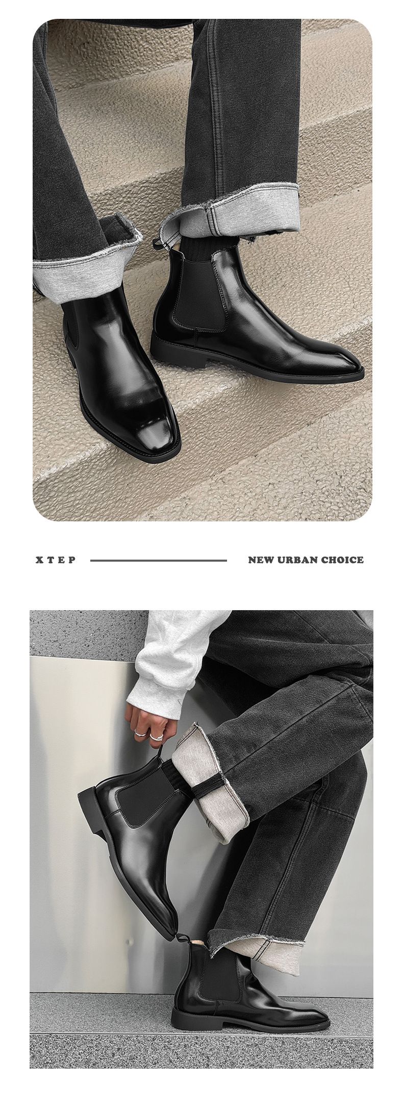 Retro Handgemachte Spitzschuhe Gentleman Chelsea Boots Herrenschuhe Lässige Kurze Stiefel Polierte Martin Boots_voghion.com