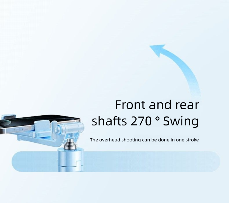 【Little Blue Stick】Ultra Mini Selfie Stick Travel Portable Tripod Phone Photography Artifact 360 Rotation_voghion.com