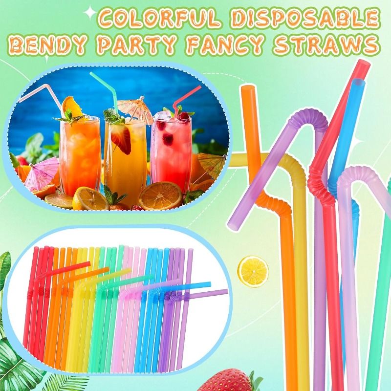 100-3000 stuks veelkleurige drinkrietjes Rietjes melk thee bar feest bruiloft keuken woonaccessoires drankrietje_voghion.com