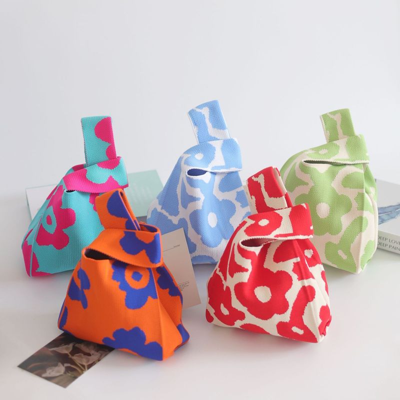 Borsa a secchiello grande in maglia intrecciata da donna, stile Ins, regalo_voghion.com