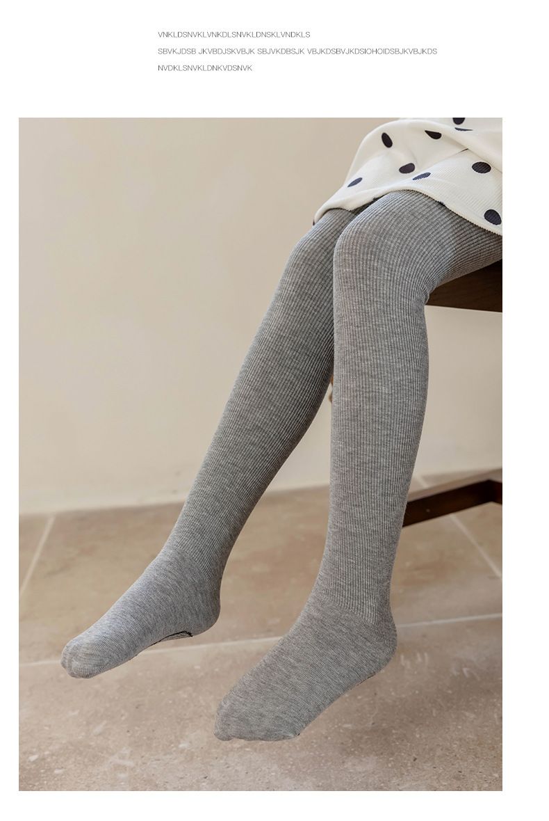 Little feet gyerek leggings tavaszi és őszi vékony csúszásgátló leggings lányka tánczokni fésült pamut harisnyanadrág_voghion.com