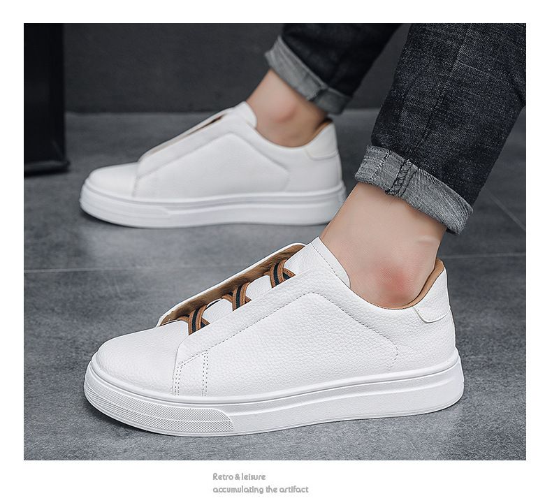 New board shoes men's shoes fashion small white shoes young men's casual shoes_voghion.com