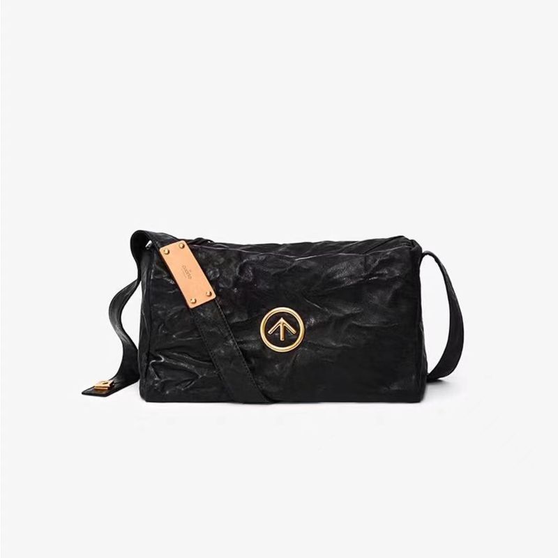 GROTTO Borsa a tracolla unisex nera media piccola mini grande capacità, unisex ..._voghion.com