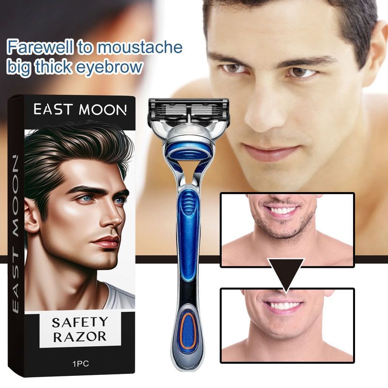 East Moon Men's Razor Shaving Facial Beard Care Portable Travel Scraper_voghion.com
