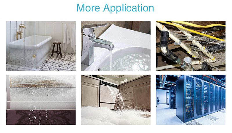 Tuya Smart Flood Leakage Remote Monitor WiFi Rilevatore di livello di traboccamento Sensore di perdite d'acqua Sistema di allarme sonoro di sicurezza_voghion.com