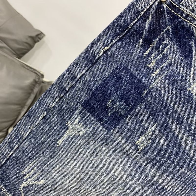 Vintage Light Blue Labeled Men's Denim Shorts - Slim Fit Stretch Summer Casual Shorts With Distressed Wash_voghion.com