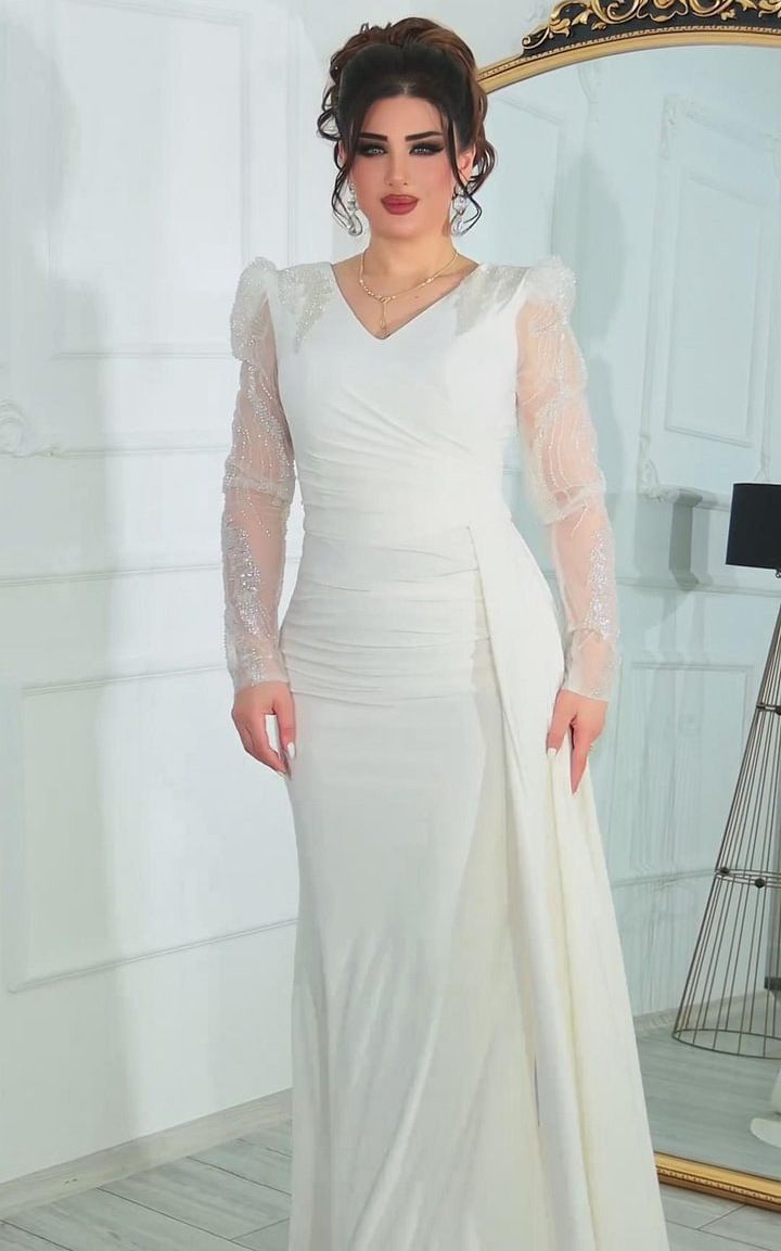 Dameskleding Luxe elegante kanten avondjurk Lange temperamentjurk_voghion.com