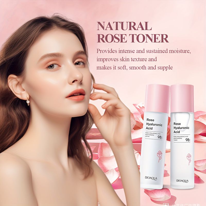 Set idratante per la cura della pelle, 6 pezzi, all'acido ialuronico alla rosa_voghion.com