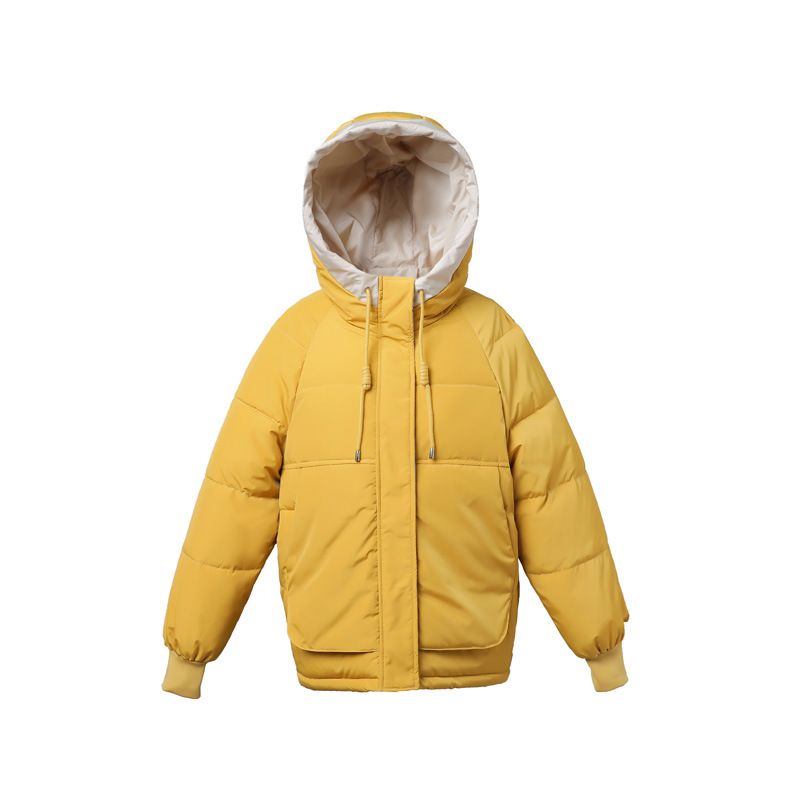 Chaqueta acolchada corta de algodón grueso y suelto para mujer, estilo coreano, para invierno 2024_voghion.com