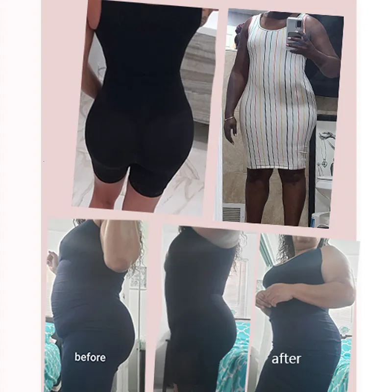 Waist Tummy Shaper Fas Colombian Girdle Waist Trainer Butt Lifter Shapewear Γυναικεία Tummy Control Body Shaper Μπροστινοί γάντζοι_voghion.com
