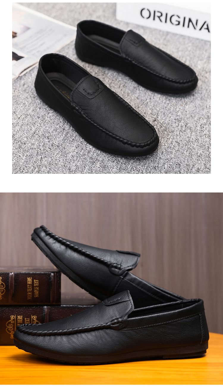 SHLIANG Herren Halbschuhe Mode Bootsschuhe Marke Leder Mokassins Herrenschuhe Herren Bequeme Freizeitschuhe für Herren Y0169_voghion.com