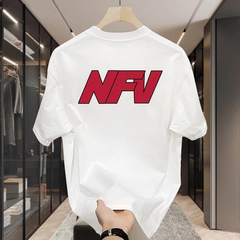 High quality trendy ins personalized printed short sleeved T-shirt for men's 2024 spring/summer loose and_voghion.com