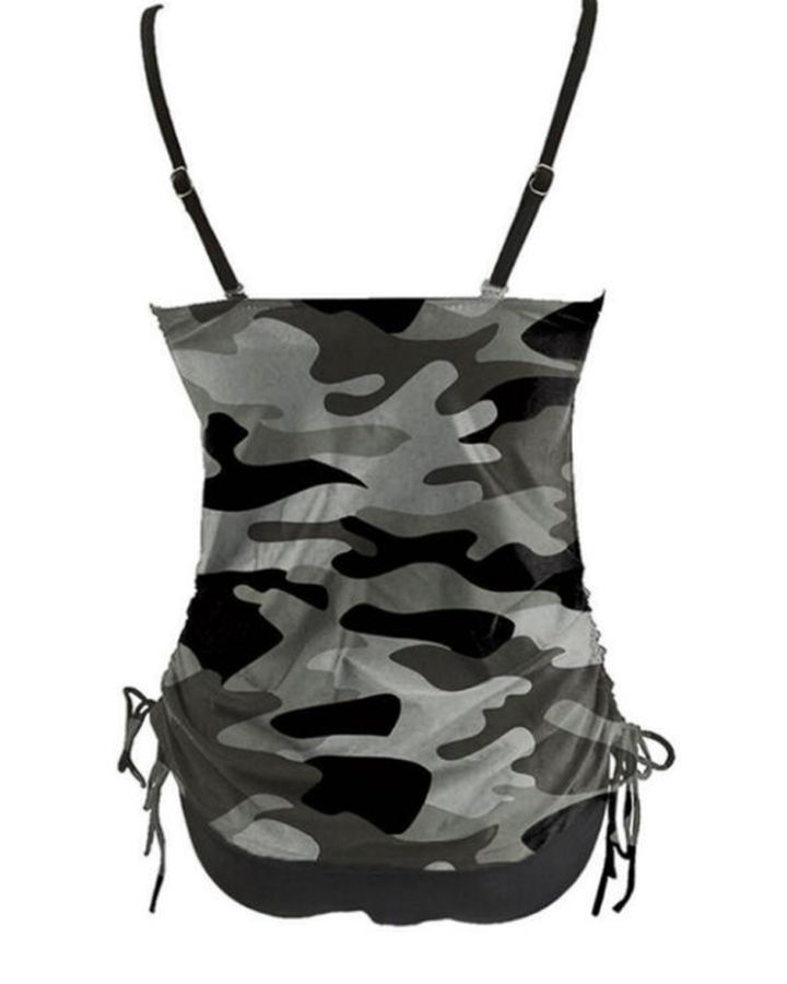 camouflage badmode voor dames, gesplitst in groot formaat, conservatieve bikini-badmode met print_voghion.com