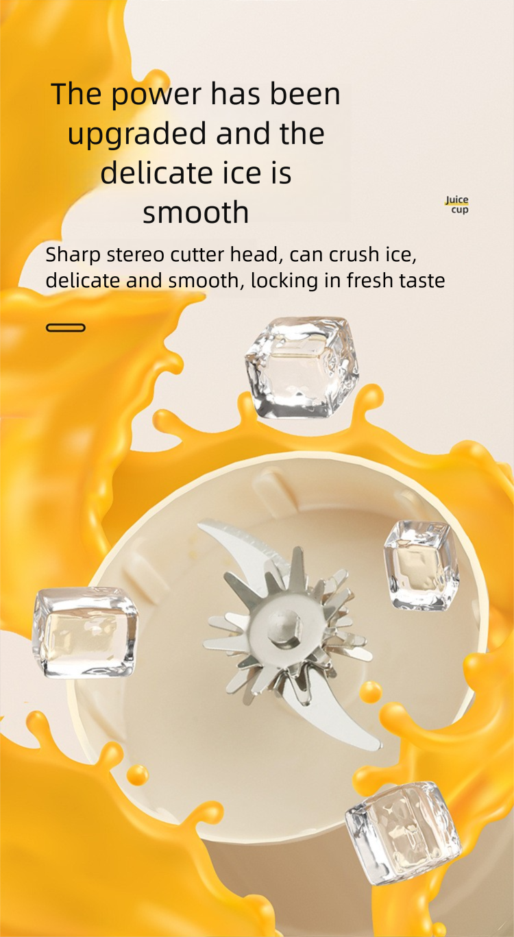Large Capacity Juicer Cup - 2025 Wireless Portable Ice Crushing & Fresh Juice Maker Ton Bucket Design_voghion.com