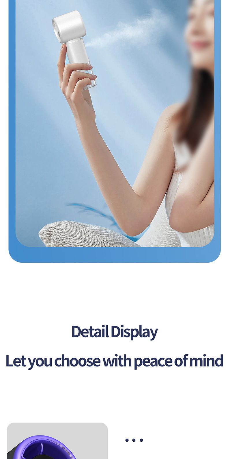 25 Nuovo ventilatore ad alta velocità per umidificazione, regolazione continua della velocità, display digitale, ventilatore portatile portatile con ricarica turbo_voghion.com