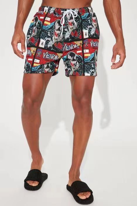 Premium Products Quick Drying Beach Two-piece Swimming Pants, 3D Printed Oversized Casual Shorts For Men_voghion.com