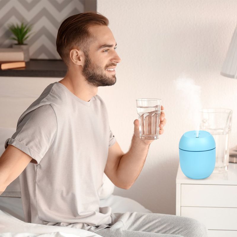 USB Mini Luchtbevochtiger Aroma Essentiële Olie Diffuser Voor Thuis Auto Ultrasone Dempende Mistmaker Diffuser Met LED Kleurenlamp_voghion.com
