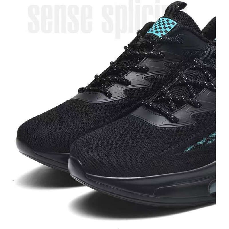 Leisure Men's Breathable Fly Woven Low Top Sports Shoes, Fashionable Air Cushion Outdoor Running And Travel Shoes_voghion.com