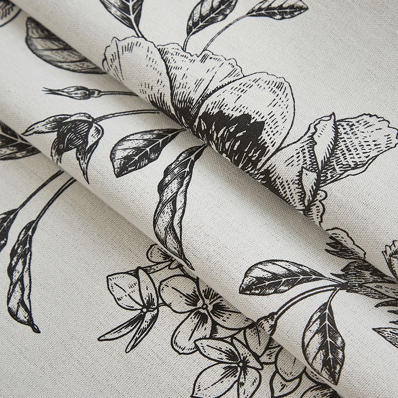 Blackout Curtains - British & American Floral Print With Grommet Top, Eco-Friendly Coating For Living Room & Bedroom (100% Light Blocking)_voghion.com