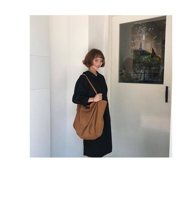 Koreaanse Shopping Grote Capaciteit Student Art Schouder Veelzijdige Handheld Dames Enkele Instagram Super Fire Canvas Tas_voghion.com