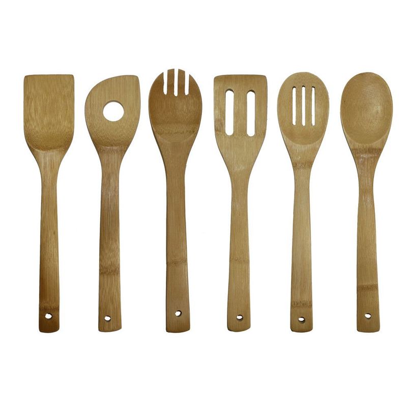 Oceanstar 6 Piece Bamboo Cooking Utensil Set_voghion.com