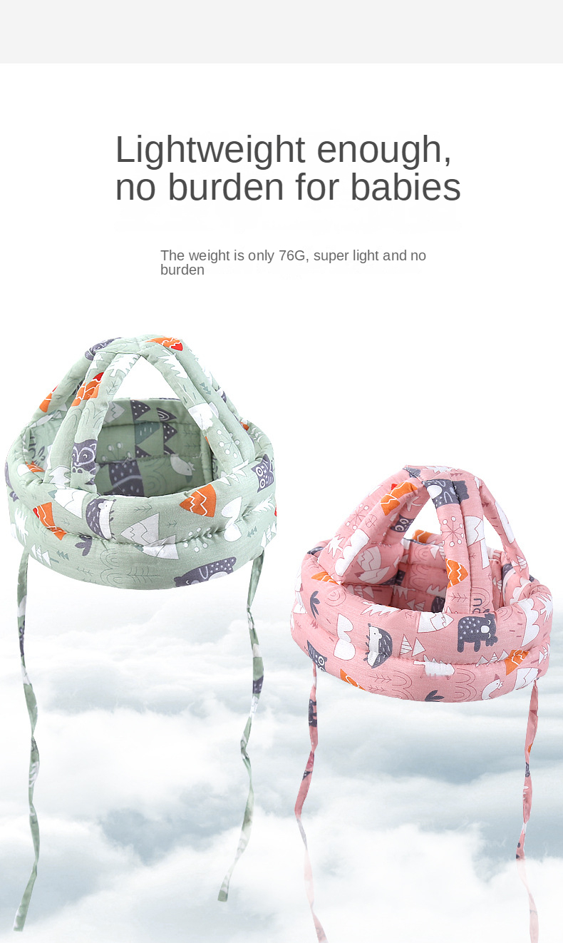Casco de seguridad para bebé, protección para la cabeza, almohadilla anticaída para niños pequeños, gorro anticaída para aprender a caminar_voghion.com