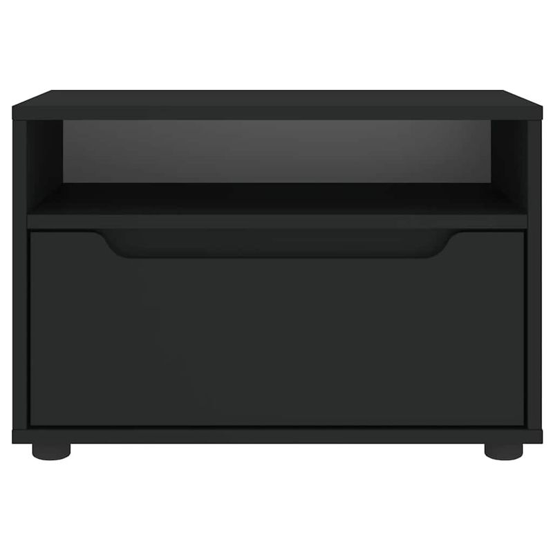 TV-Schrank VISNES Schwarz 60x40x38 Cm Holzwerkstoff_voghion.com