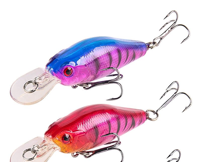 Noise Bead Long Distance Diving Rock Fat Minnow Bait 7.1cm7g Strengthen Three Hooks Fishing Gear Products_voghion.com