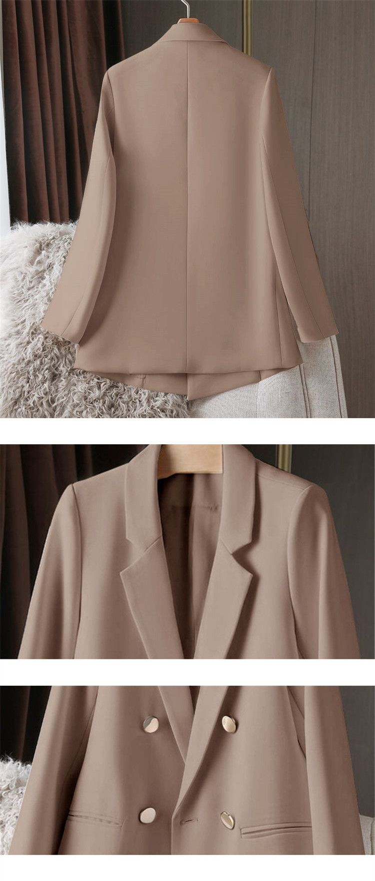 Candy Green Damen-Blazerjacke – Trendy koreanischer Stil, lässige Bürokleidung mit Revers und Taschen (S-3XL)_voghion.com