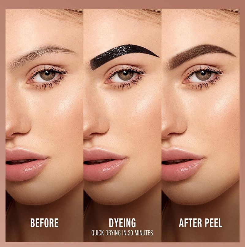 Colle à sourcils détachable, pâte colorante pour sourcils, imperméable, longue tenue, ne se décolore pas, liquide colorant pour sourcils, crayon à sourcils semi-permanent_voghion.com