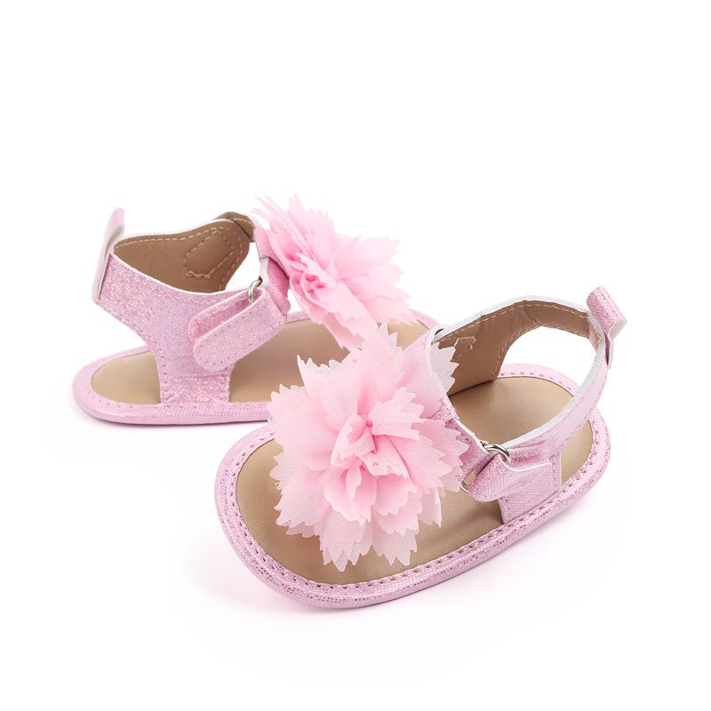 Infradito estivi per mamma e bambini Sandali per bambini Scarpe per bambini carine per bambini Scarpe per bambini in velcro con fiori per interni_voghion.com