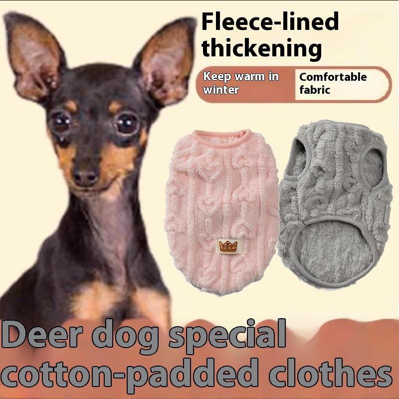Weiche Fleece-Hundekleidung für kleine Hunde und Katzen, Pullover, Herbst und Winter, warme Welpenweste, Bekleidung, französische Bulldogge, Yorkshire, Haustierkostüm_voghion.com